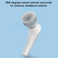 Elderly-friendly Tool Powerful Cordless Electric Spin Scrubber for Tile Floors Handheld Brush with 360-degree Rotation for Home