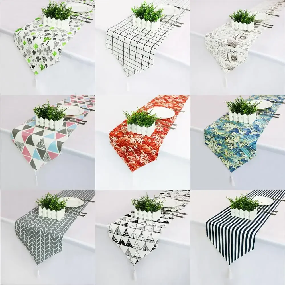 

Table Runner New Decorative Dining Tables Decoration Accessories Holiday Home Coffee Tablecloth Decor