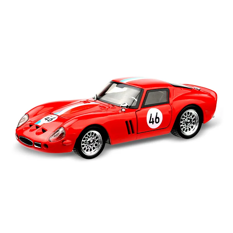 

1:32 Классический гоночный 250 GT0 Суперкар из сплава, модель игрушечного автомобиля, звук и свет, коллекция Comeback, дисплей, детский подарок