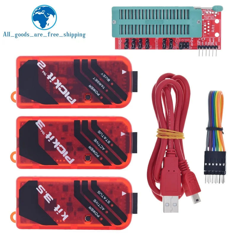 Imagem -02 - Assento Universal do Programador Tzt Adaptador de Programação Pickit2 Pickit3 Pickit3.5 Pic Icd2 Pickit Pickit Pickit 3.5