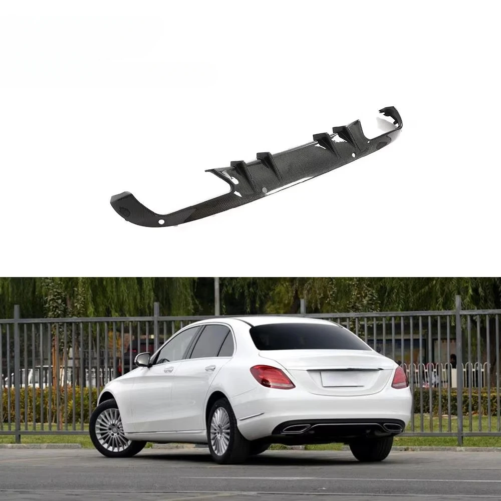 

Carbon Fiber Rear Bumper Diffuser Lip for Mercedes Benz W205 C180 C300 Base Sedan 2015 - 2019