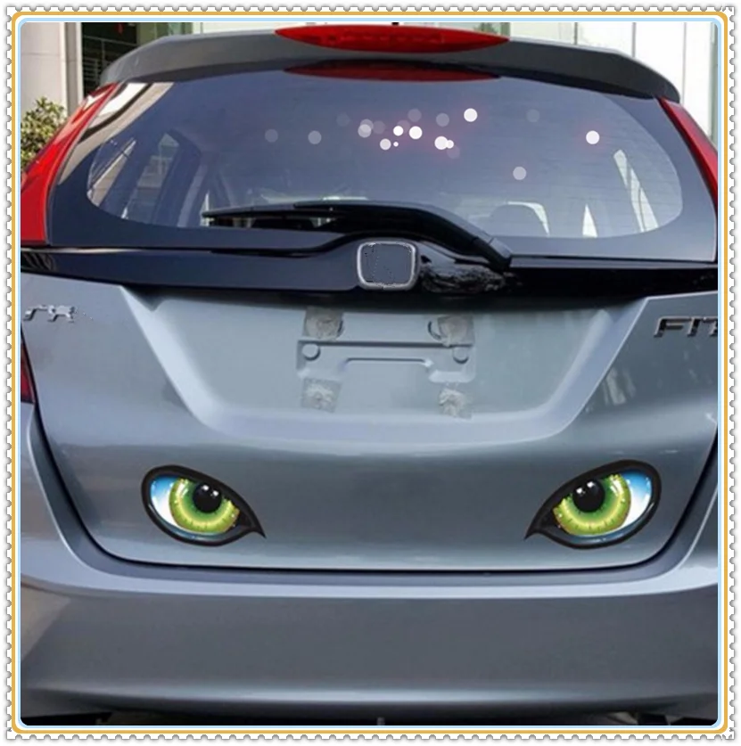 

3D stereo car stickers cat eye stickers creative Car Rearview Mirror Universal stickers for McLaren