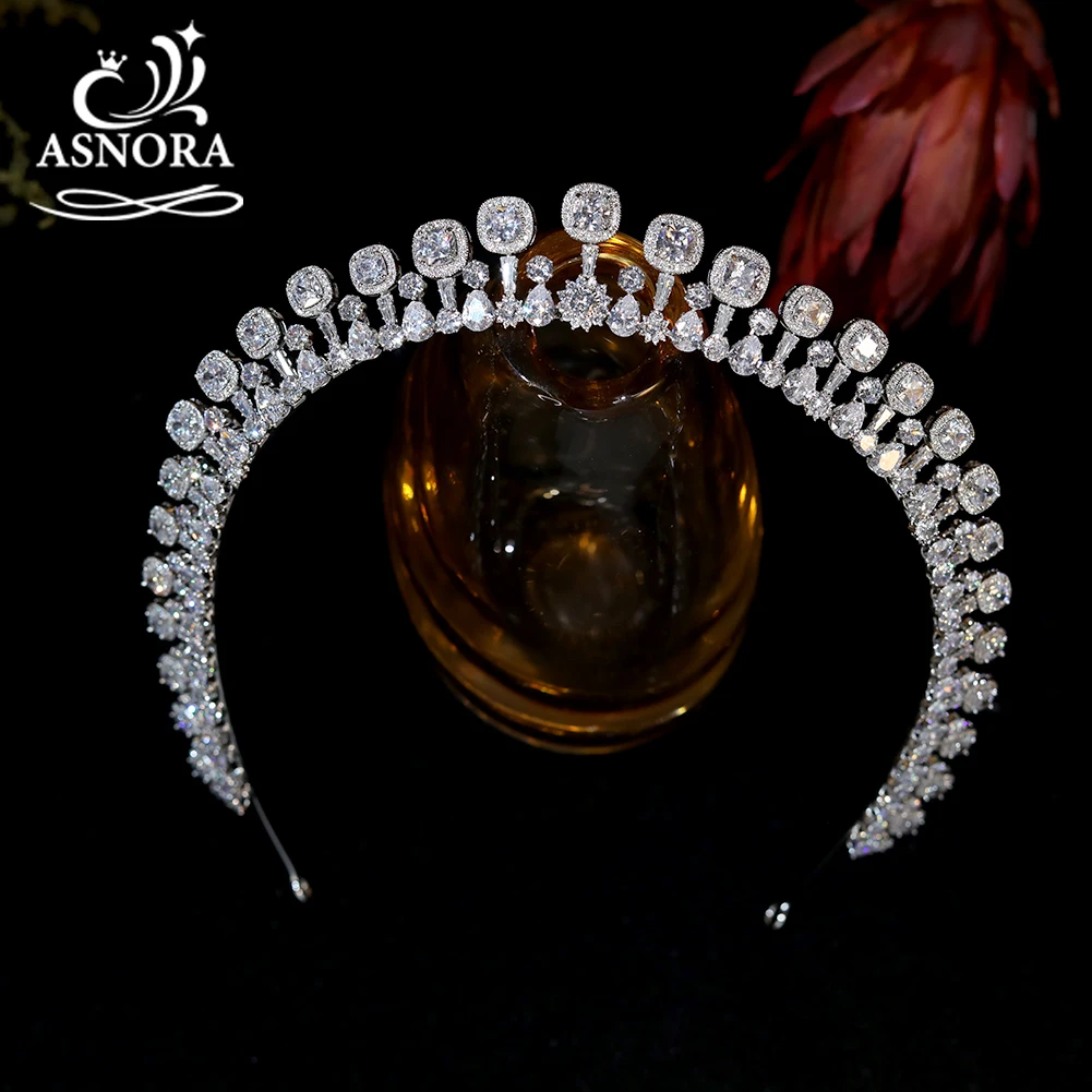 

New Diademas CZ Tiara Consists Of Geometric Figures Mahkota Yang Diperpanjang Tocado Novia Bridal Crown Women Jewelry Headband