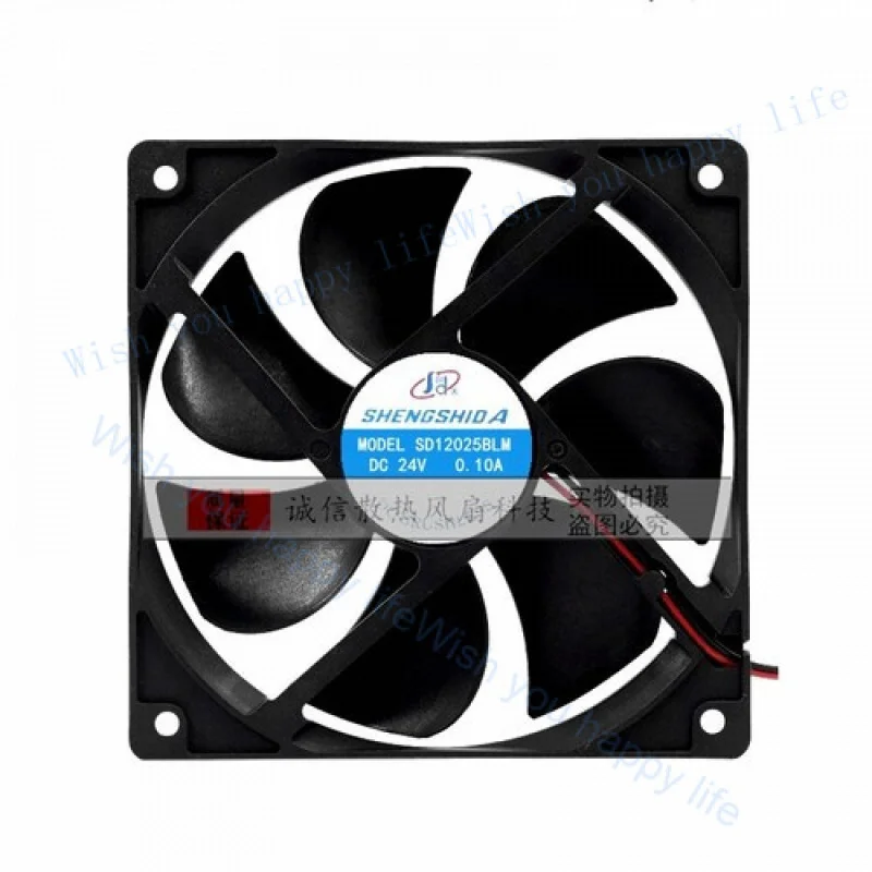 

Вентилятор охлаждения V+ 1 шт. для SHENGSHIDA Fan SD12025BLM DC 24V 0.10A 12025 12 см, 2-проводной