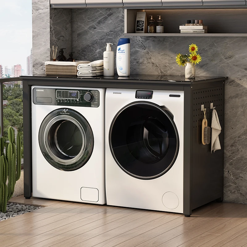 

Rock slab washing machine rack Balcony sunscreen Hole plate Drum washing machineBathroom waterproof rack