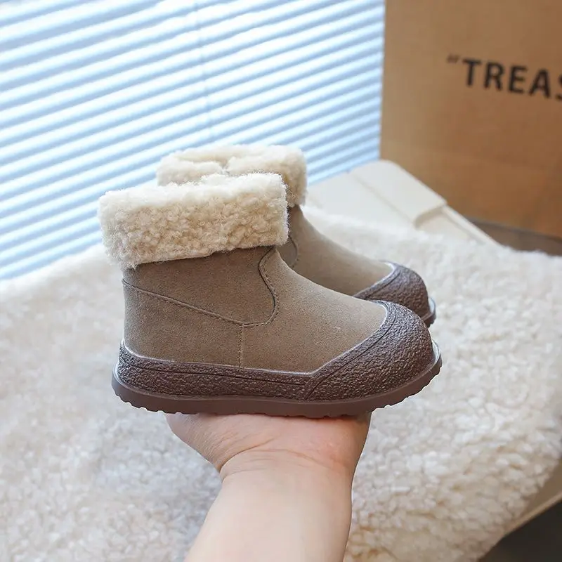 Sepatu Bot Salju Anak Musim Dingin 2025 Baru, Tahan Lama, Berinsulasi Termal, Tahan Air, Anti Selip, Sepatu Jalan Bayi