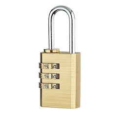 High Quality Padlock Solid Brass Lock Digit Combination Password Secret  Travel Luggage/Suitcase/Gate Outdoor Locker Case  Lock