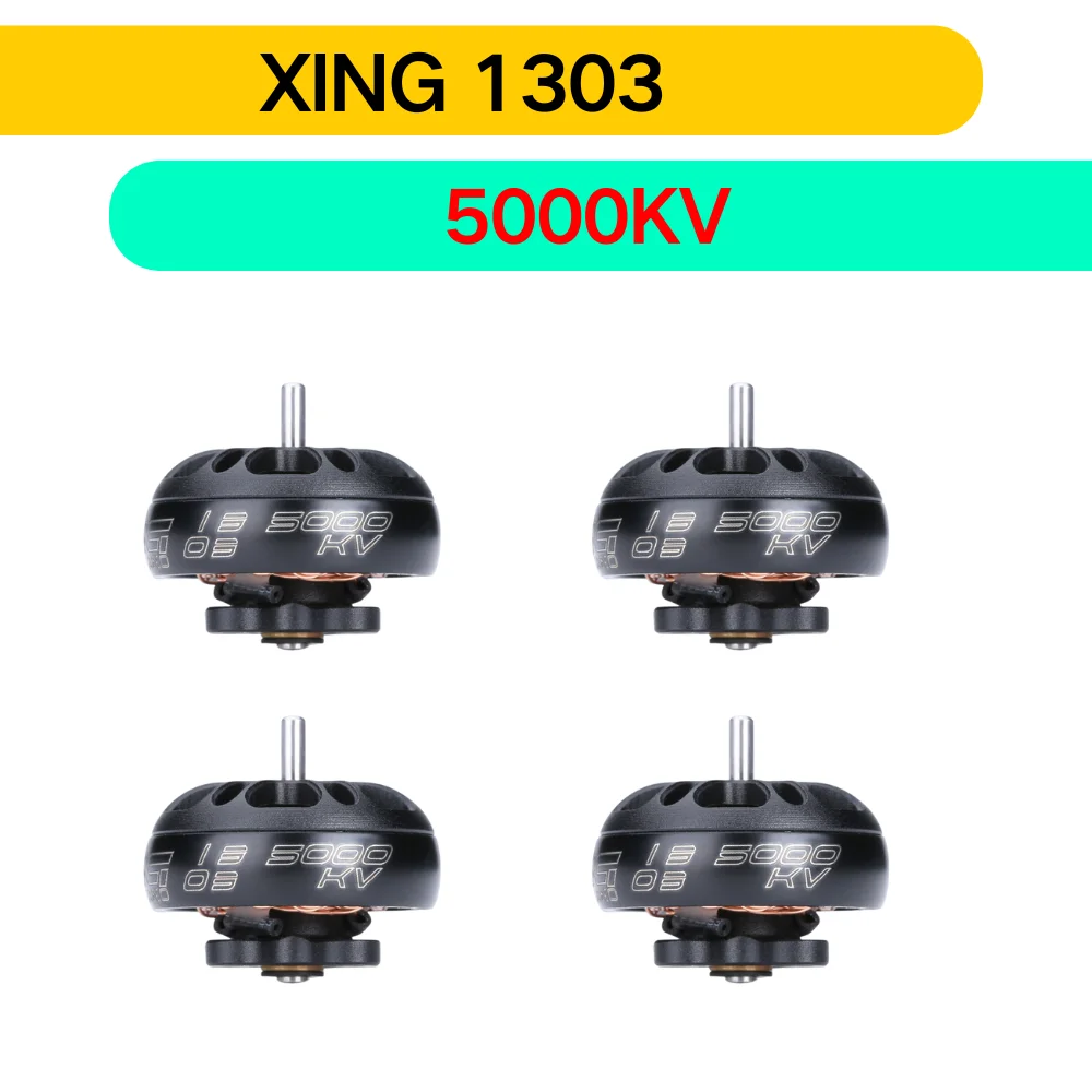 

IFlight XING 1303 5000KV 2-4S FPV Micro Brushless Motor with 1.5mm shaft compatible 2 inch propeller for FPV Whoop Drone Part