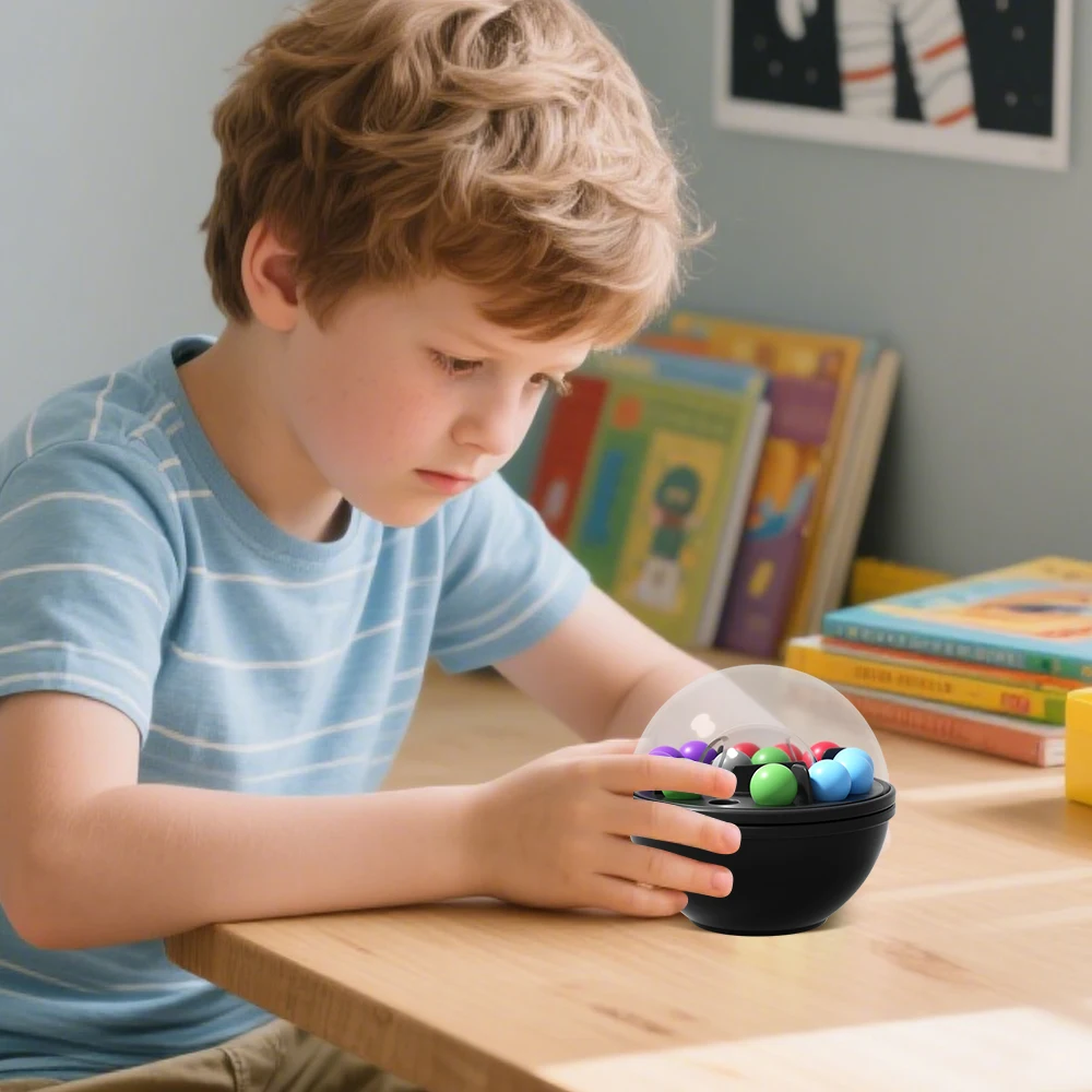 Rotierendes Puzzle-Ball-Gehirn-Teaser-Spielzeug mit Haken zum Aufhängen – interaktives Lernspiel, räumliches Bewusstsein, logisches Denken