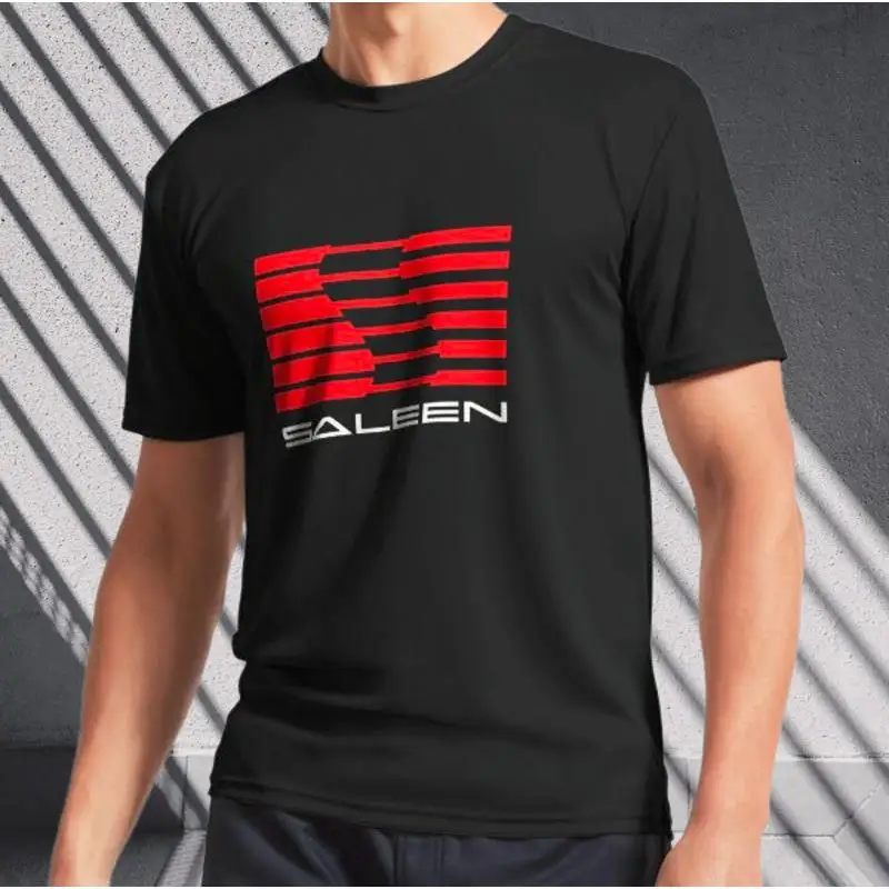 

Классическая футболка Saleen Logo 2, мужская футболка с активным логотипом, забавная, размеры от S до 5XL