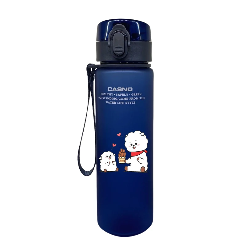 Kawaii Bt21 ขวดน้ําแบบพกพากีฬา RJ KOYA MANG CHIMMY Leakproof Gym ฟิตเนสกลางแจ้งขี่จักรยานเครื่องดื่มถ้วยกาต้มน้ําของขวัญ