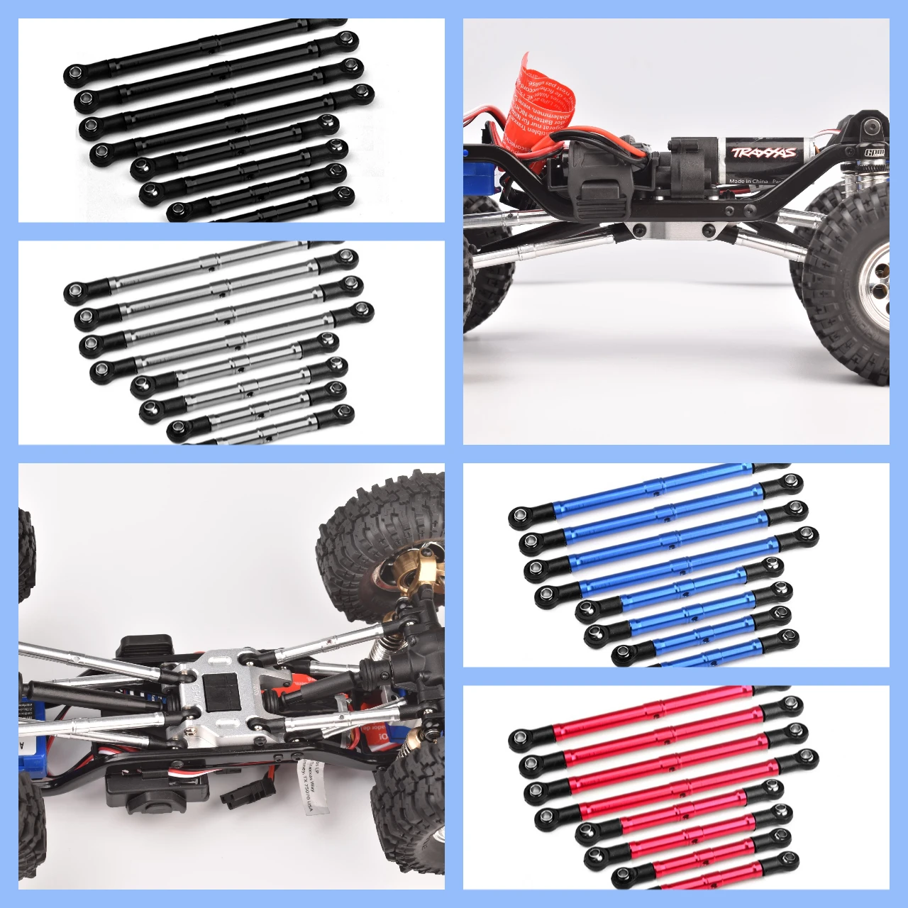 

GPM Aluminium Suspension Link Set For TRAXXAS 1/18 4WD TRX-4M K10 High Trail