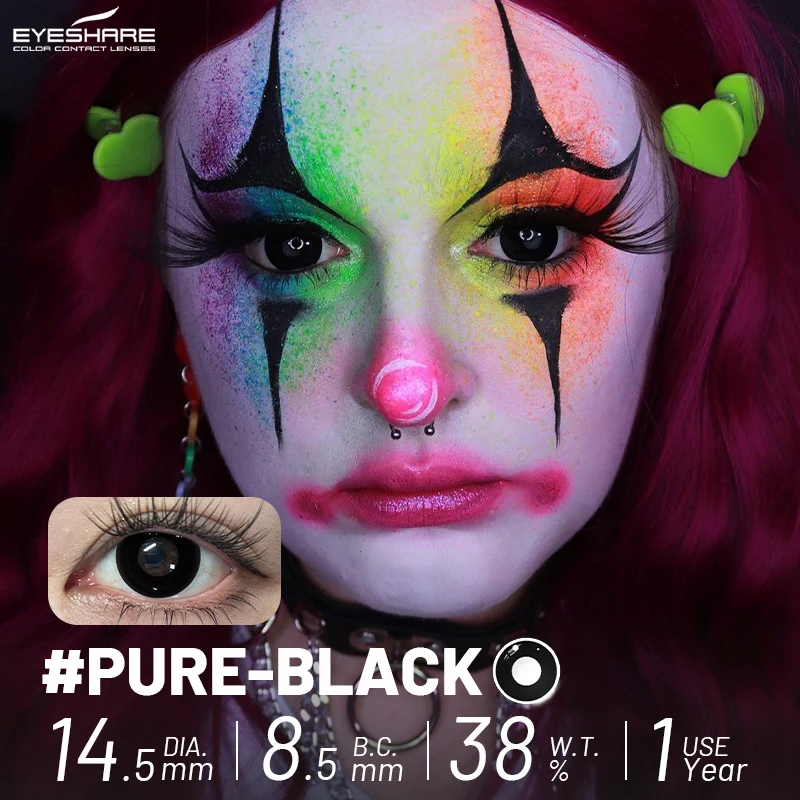 EYESHARE Anime-Zubehör Augenlinsen 1 Paar Cosplay Farbige Kontaktlinsen für Augen Verrücktes Halloween-Make-up Farbige Augenlinsen – Detail 5