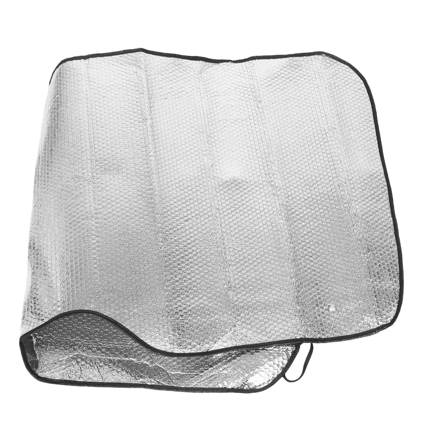 

140*70Cm Sun Shade Front Windshield Solar Reflective Silver Uv Protection Foldable For Car Interior Cooling Driver Seat