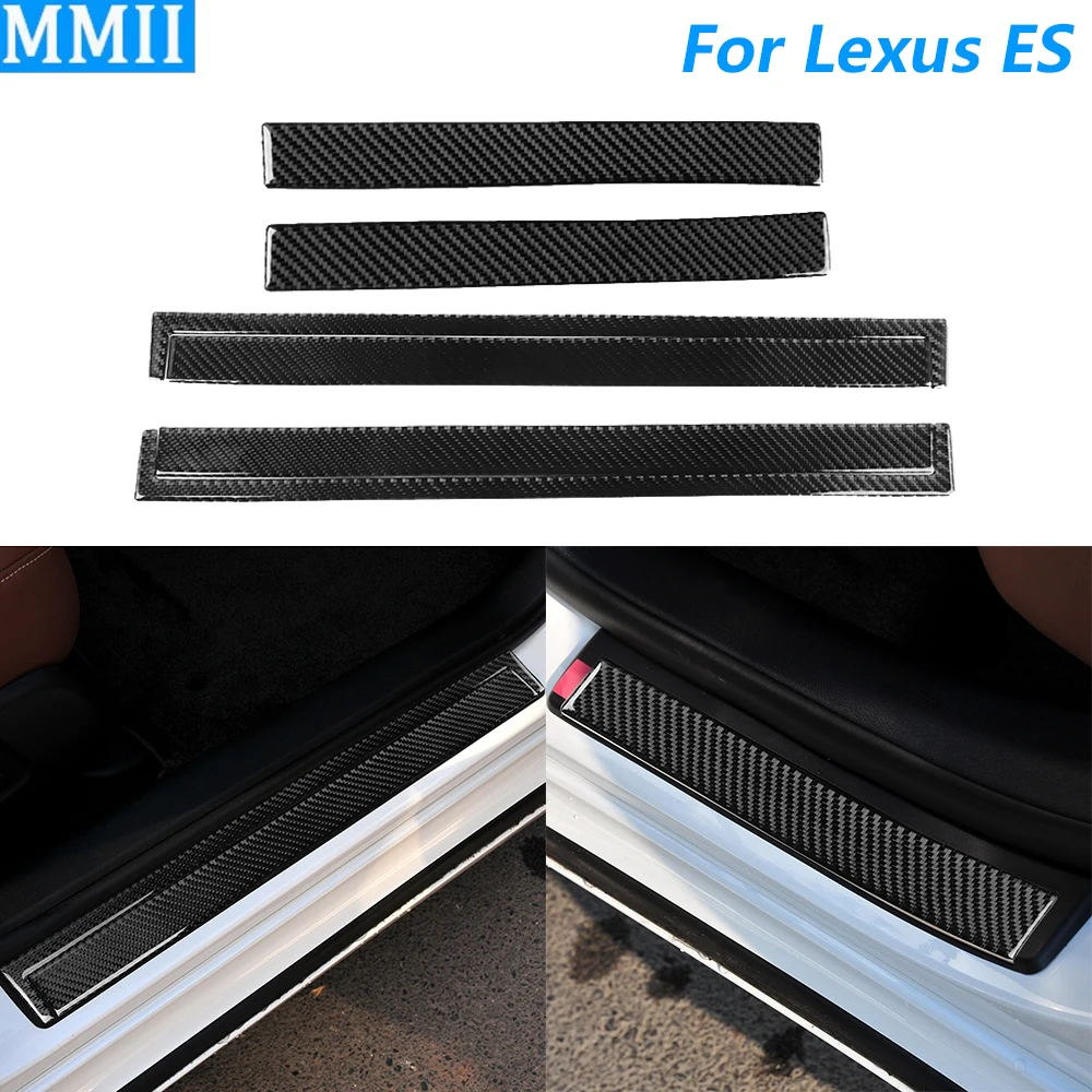 

For Lexus ES ES350 ES240 2006-2012 Carbon Fiber Inner Door Sill Threshold Panel Cover Trim Car Accessories Decoration Sticker