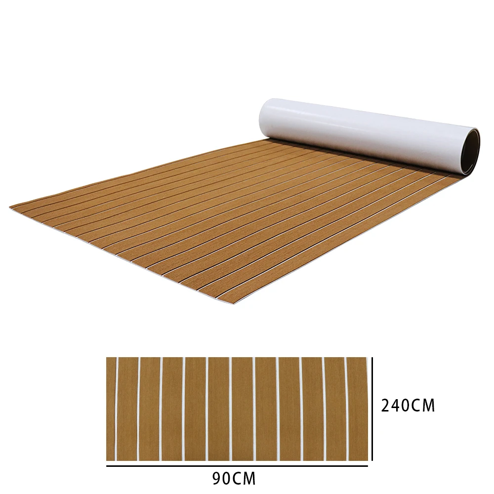 STLF Melors High Grade Non Slip Composite Decking Boat Flooring Material Eva Foam Marine Synthetic Faux Teak Deck  Flooring