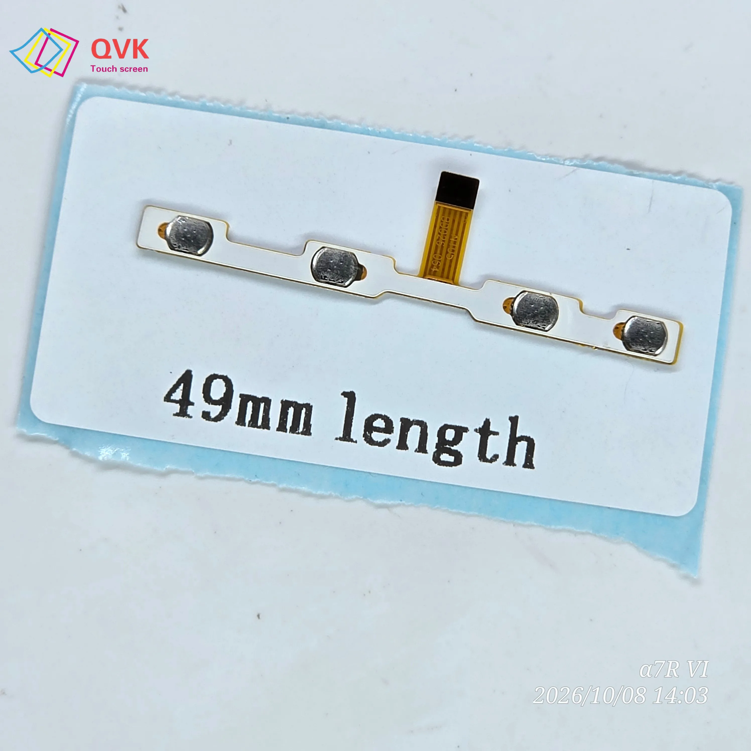 For BD026-064 N105 Tablet Spare Parts Switch On Off Power Volume Button Cable Flex 6Pin 49MM Length