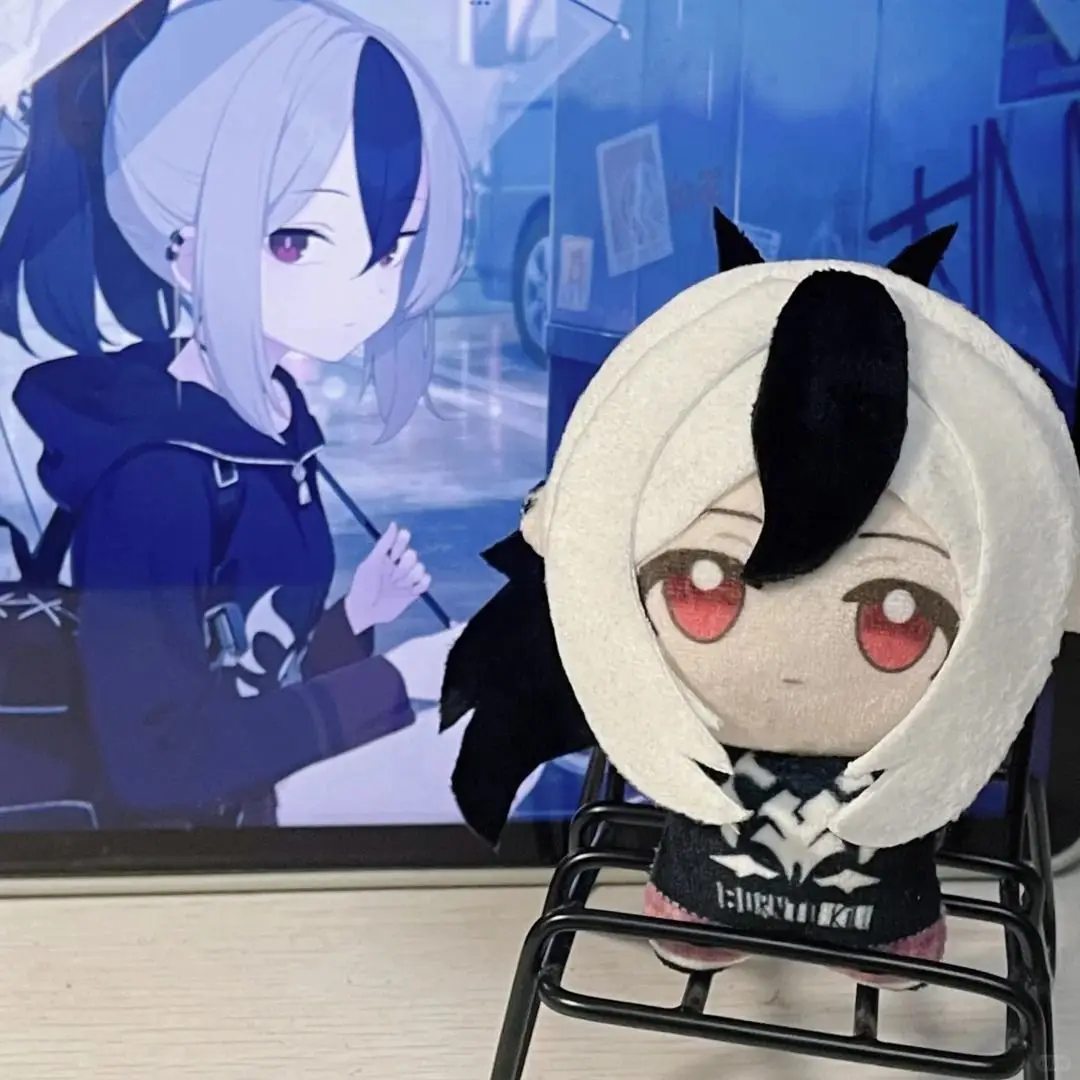 10 سنتيمتر أنيمي الأزرق الأرشيف Onikata Kayoko تأثيري أفخم ظهره بلوشيز المفاتيح حلية هدايا عيد الميلاد اكسسوارات الدعائم