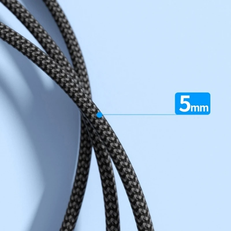 Cable carga USB A 3,0 macho A tipo C Cable extensión transferencia datos 5Gbps Cable trenzado nailon 15