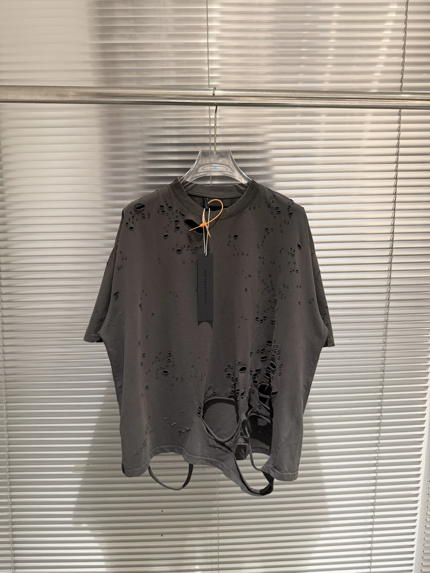 Destroy The Hole Nice Washed T Shirt Men Women Oversized T-shirts Heavy Fabric Unisex Vintage Top Tee