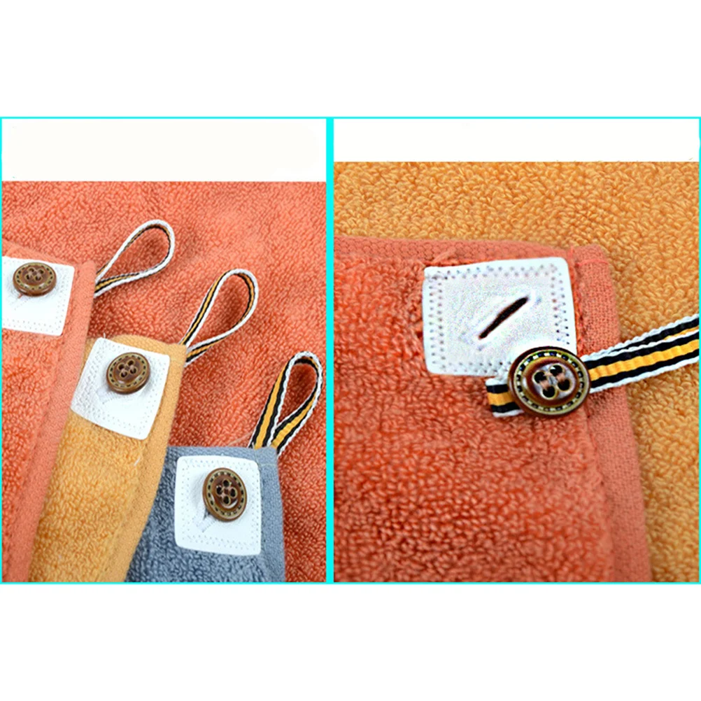 

Cartoon Cotton Hanging Square Towels Detachable Loop Machine Washable Ultra Absorbent Fast Drying Dish Wipe Cloth for Home