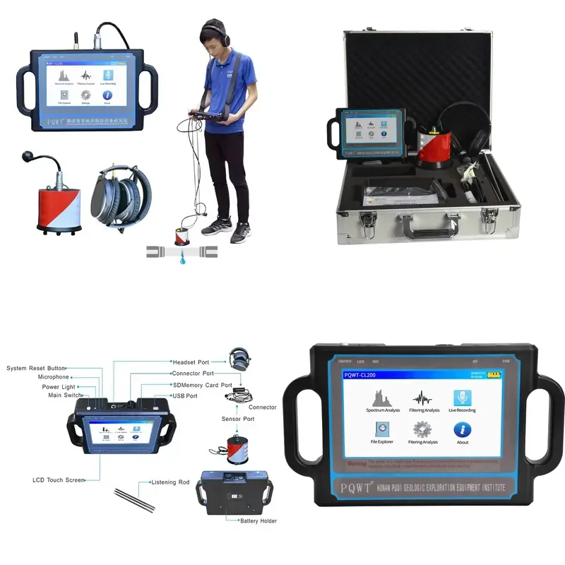 for PQWT CL200 CL600 Pipeline Leak Detector 2-6m Depth Water Pipe Leak Point Detection Locator