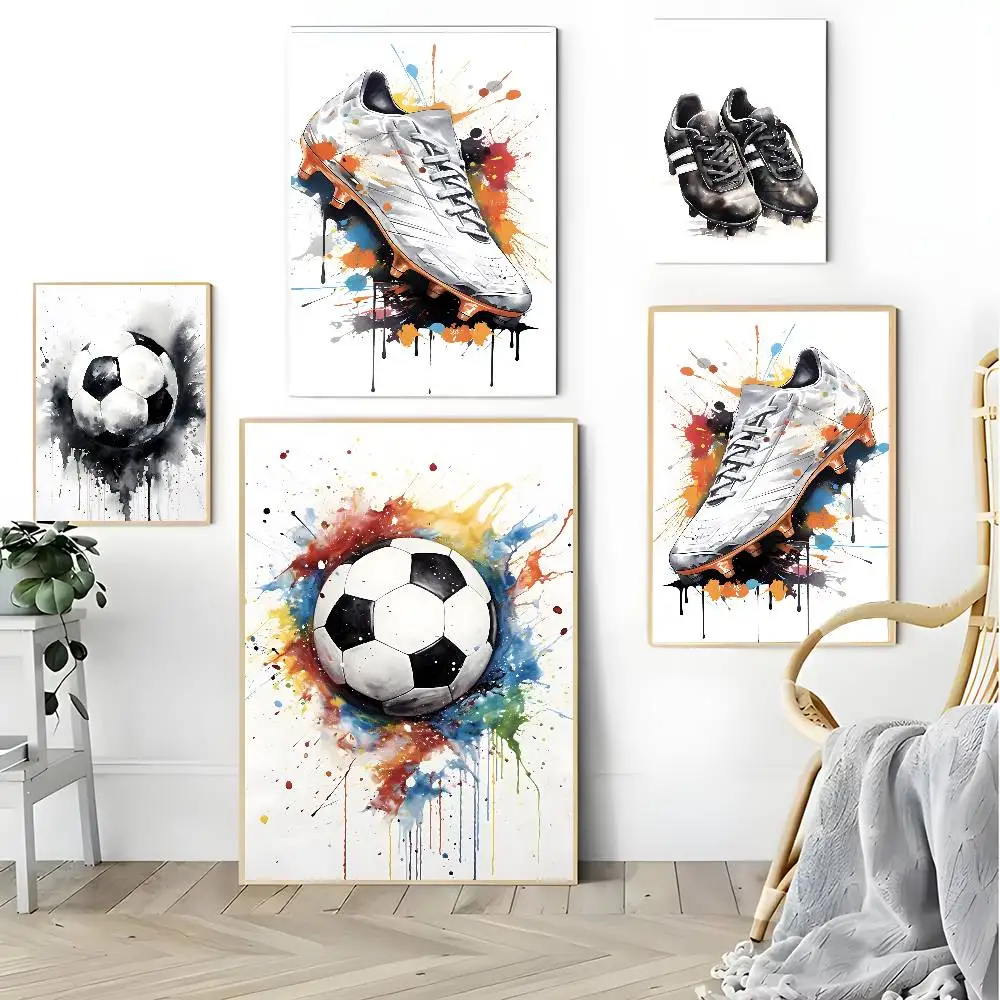 G-Graffiti Soccer Shoes Modern Art Poster HD art sticky wall waterproof home bar decoration canvas wall art gift printing poster