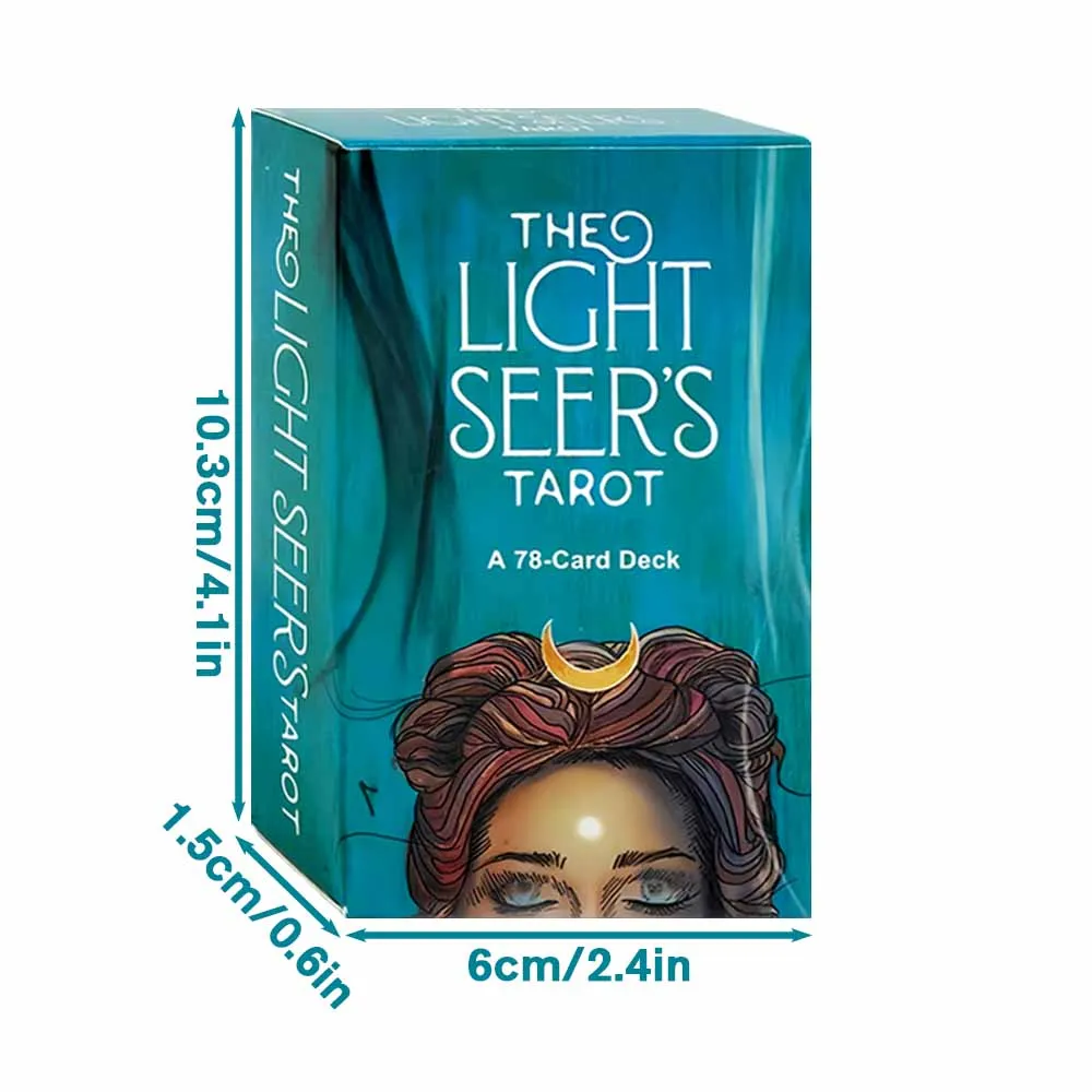 78 Stück leichte Prophet-Tarotkarten, 10,3 x 6 cm, englische Oracle-Karte, Wahrsagerei, Vorhersage der Zukunft, Brettspiel für Familie und Party – Detail 2