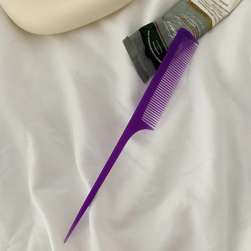 مشط بناتي مضاد للكهرباء الساكنة، أداة تصفيف شعر احترافية في الصالونات، مشط ذيل حصان عصري، 10 قطع/مجموعة