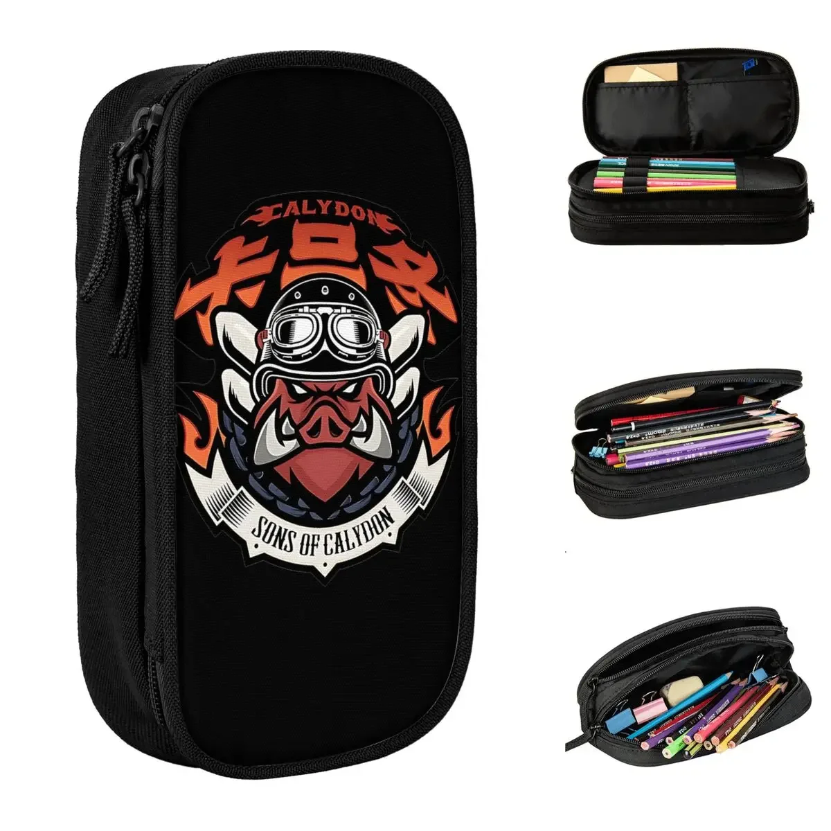 Sons Of Calydon Faction Zenless Zone Zero Pencil Cases Fashion Pen Holder Bag Student Big Capacity Students School Pencilcases