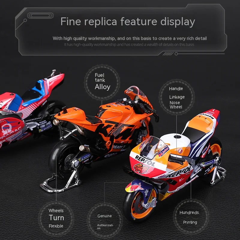 Maisto 1:18 2022 GP Racing Yamaha Factory Racing Team Die Cast Vehicles Collectible Motorcycle Model Toys