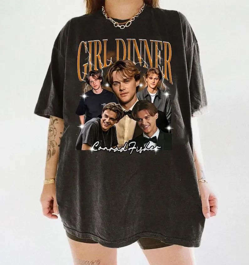 

Vintage Conrad Fisher Girl's Dinner Fan Shirt Team Conrad The Summer I Turned Pretty Tee Retro Romance Y2k Top Graphic T Shirts