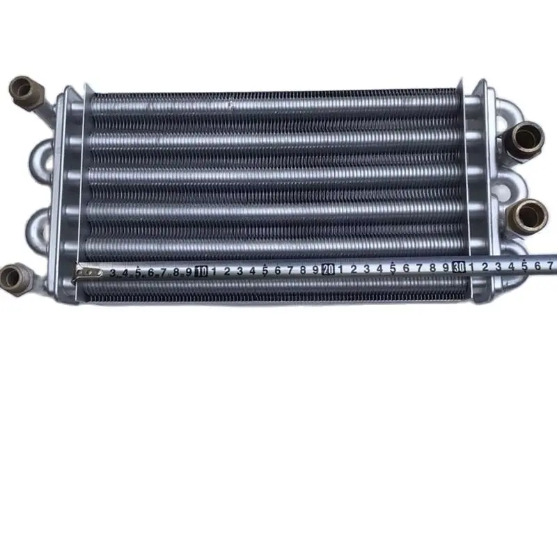 Gas Boilers Parts Double Tube 310mm Length Heat Exchanger For BAXI Gas Boiler Replacement