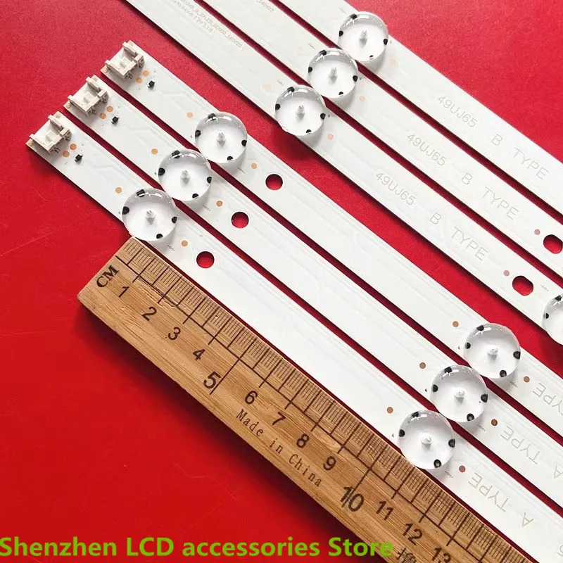 LED الخلفية قطاع ل LG 49UJ701V 49UJ630 49LJ614V 49UJ634V 49UJ670 49UJ651V 49UJ6 49UJ701V 49UJ670 49UJ651V 100% جديد A + B = 99 سنتيمتر