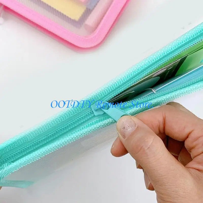 Clear Zippered Receipt Case Water Resistant Document Organiser Small File Folders