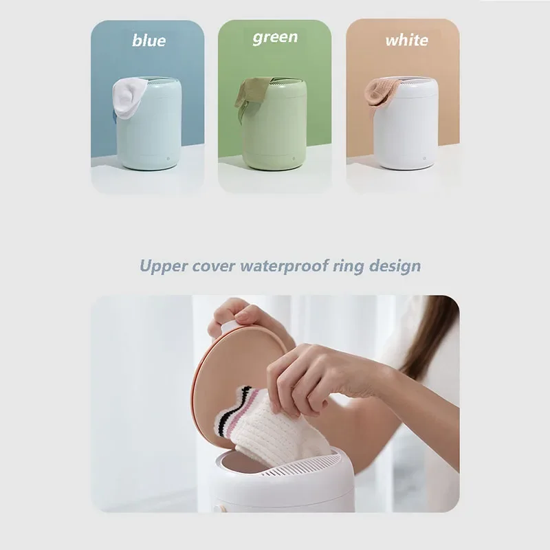 เครื่องซักถุงเท้า Artifact อัตโนมัติขนาดเล็กสีฟ้าแสงแบคทีเรียชุดชั้นในทารกขี้เกียจเสื้อผ้าพิเศษเครื่องทำความสะอาดพิเศษ