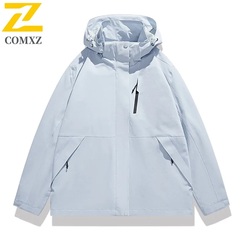 

COMXZ Мужская легкая ветровка, куртка 2025 г., универсальная водонепроницаемая куртка для альпинизма на открытом воздухе, осенняя куртка Chaqueta