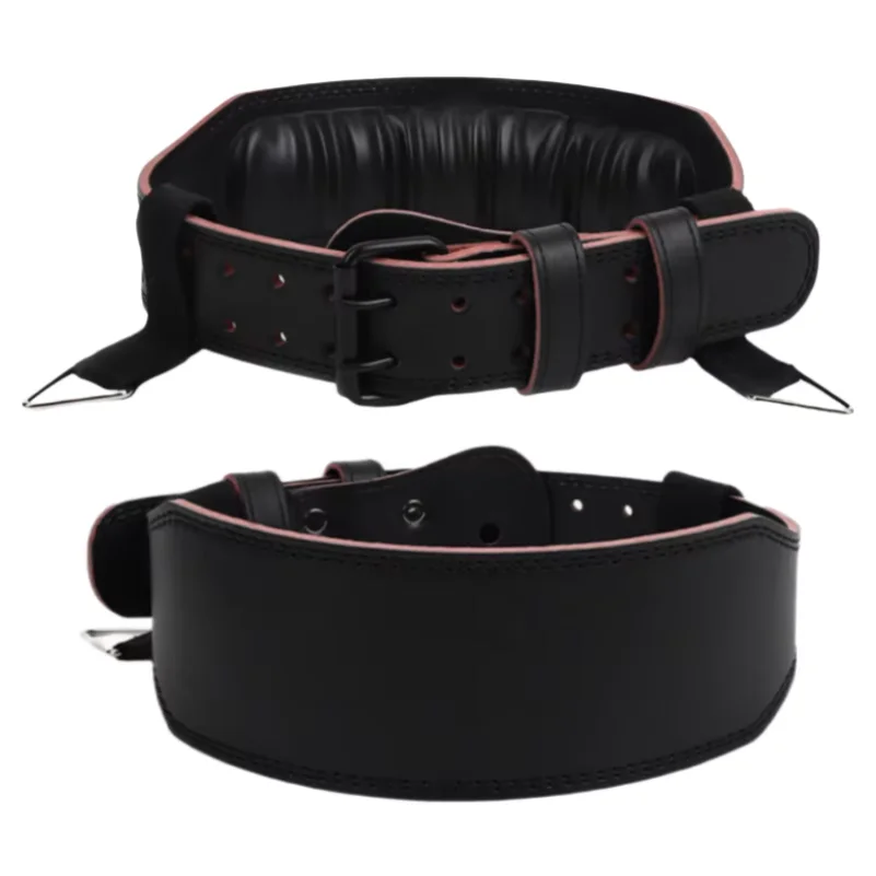1 Pc Adjustable 2-in-1 PU Weightlifting & Dip Belt - Versatile for Men & Women - Ideal for Gym, Powerlifting, Squats & Pull-Ups