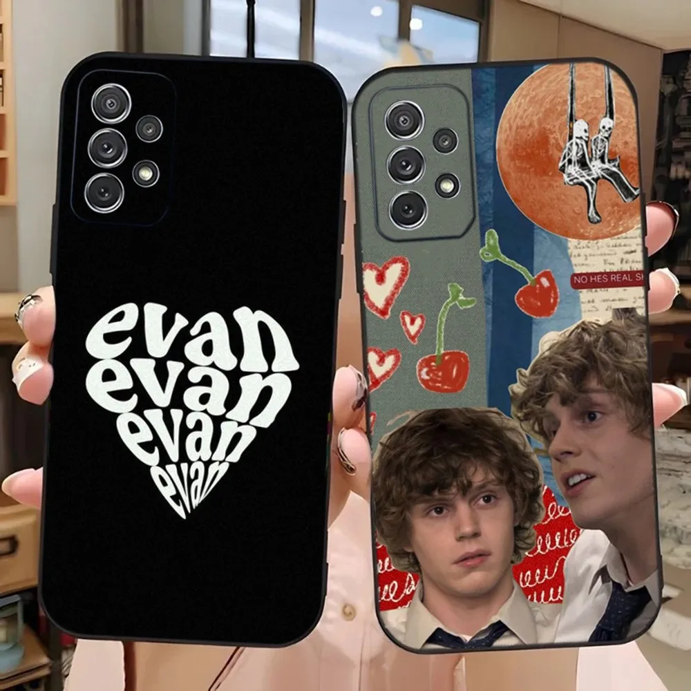 

E-Evan Peters Phone Case For Samsung Galaxy A13,A21s,A22,A31,A32,A52,A53,A71,A80,A91 Soft Black Phone Cover