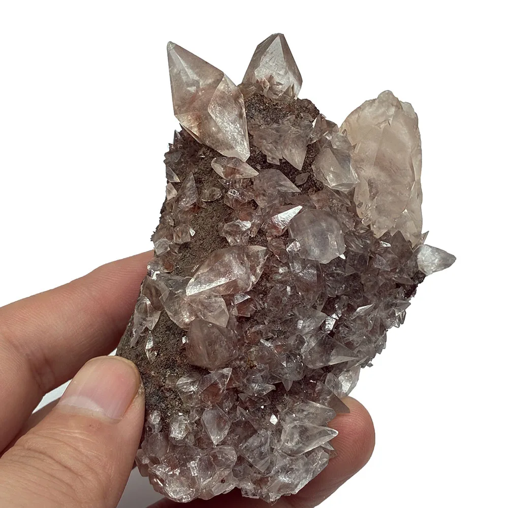 A0-6A 1 قطعة 100% الإسفار الطبيعي أحجار الكالسيت الأحمر والبلورات بلورات الشفاء