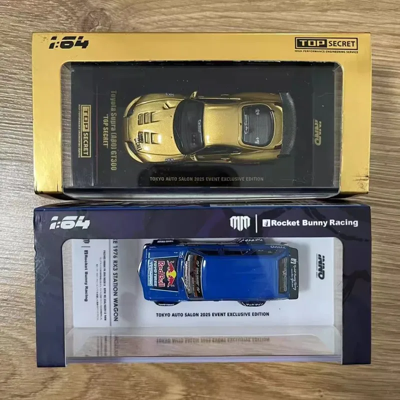 Nouveau en Stock 2025 Tokyo Motor Show Inno 1:64 Toyota Supra A80 Mazda Rx3 voiture édition limitée alliage Miniature moulé sous pression jouets personnalisés