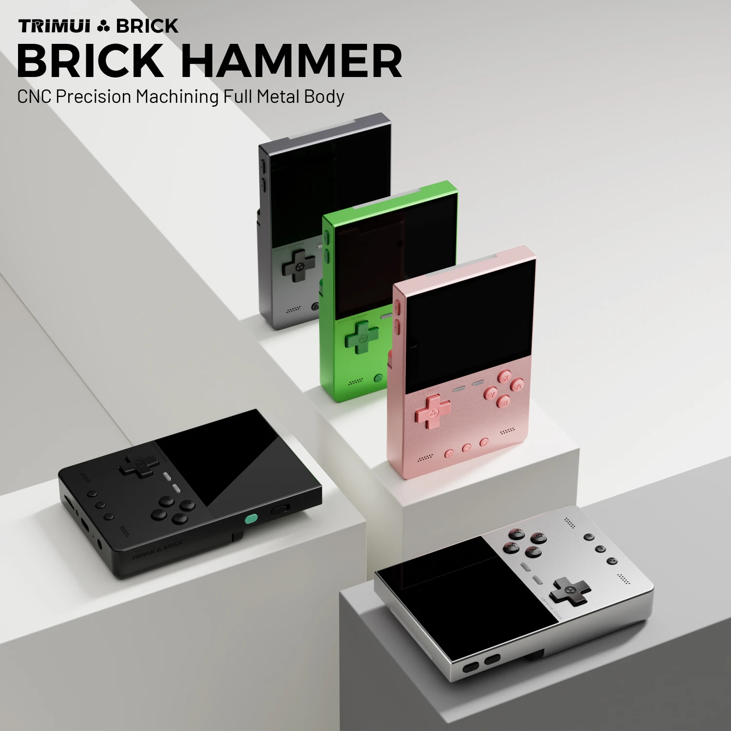 TRIMUI BRICK Hammer Mini Metal Handheld Game Console 3.2''IPS Linux Allwinner A133P 1.8GHZ Pocket Player Console Best Gift