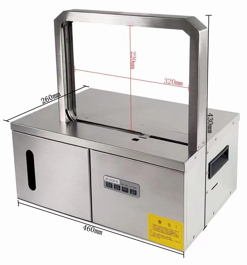 

OPP Plastic Film Tape Strapping Machine Heat Sealing Banding Machine Automatic for Packaging Small Metal Strip