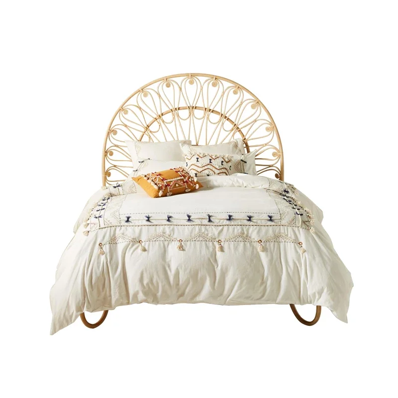 

Ткачество из цельного дерева из ротанга для спальни, натуральный индонезийский ротанг