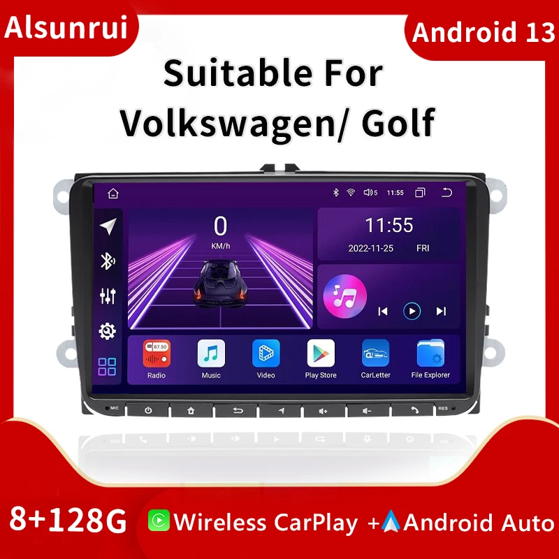 Carplay Radio Android 13 For Amarok Volksagen VW Passat B6 B7 CC T5 Skoda Octavia2 superb2 Tiguan Seat leon Golf 56 Multimedia