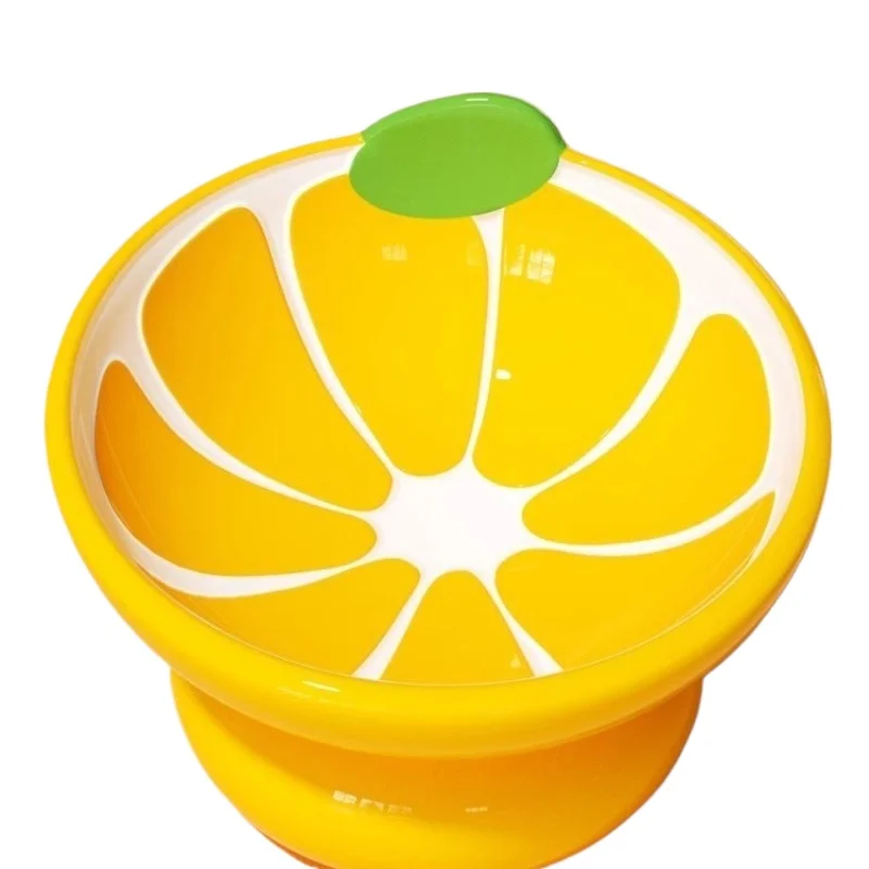 

Fruit Shape Elevated Cat Bowl Ceramic Tilted Mouth Pet Food Water Bowl Anti Vomiting Neck Protection Cute Raised Feeding Dish