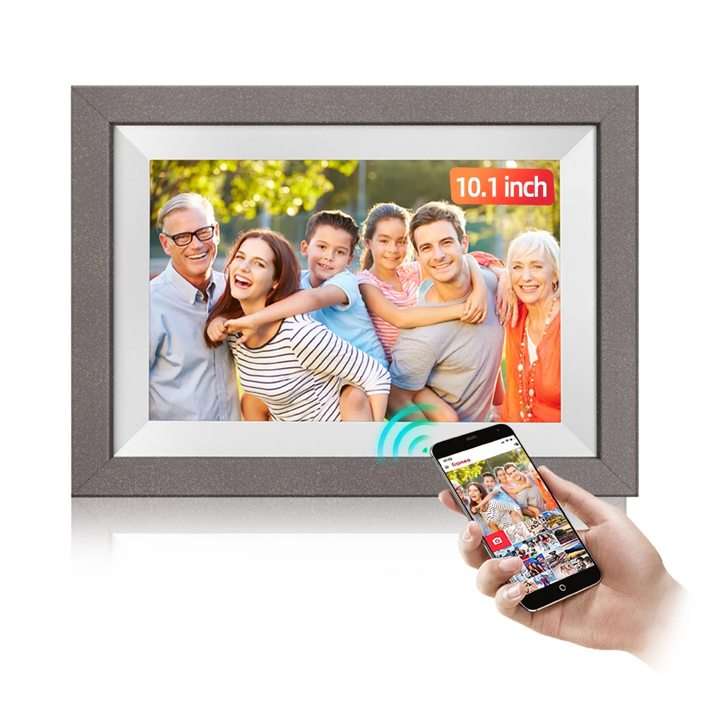

Заводская поставка 10,1-дюймовая цифровая фоторамка с Wi-Fi облаком 1280*800HD 32 ГБ памяти Wi-Fi цифровая фоторамка