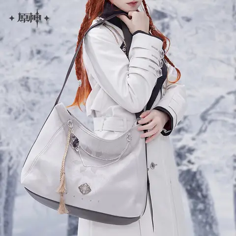 ​​Genshin Impact Official Frost and Flame Series Crossbody Bag Fatui Harbingers Arlecchino Sandrone Scaramouche Cosplay Bag​​