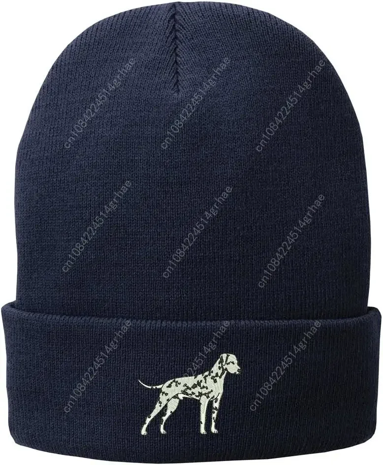 متجر الملابس العصرية قبعة طويلة محبوكة شتوية مطرزة الدلماسية