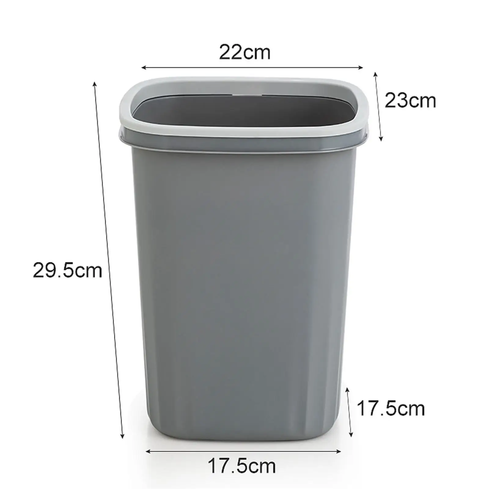 Wastebasket Large Storage Bucket Decorative Dust Bin Minimalist Trash Can Garbage Can for Bedroom Toilet Dorm Kitchen Home